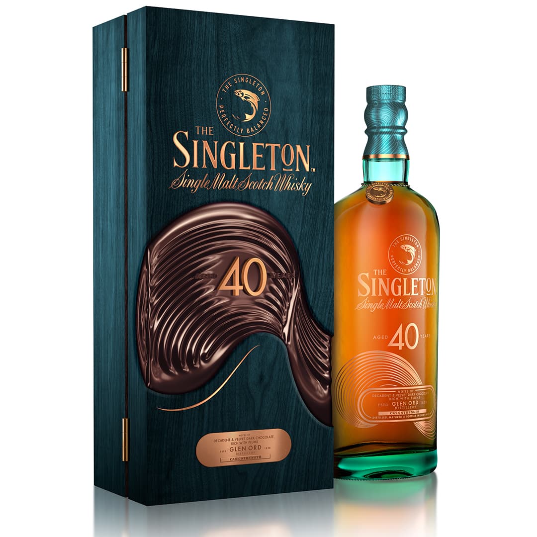 The Singleton of Glen Ord 40 Year Old, Single Malt Scotch Whisky side angle