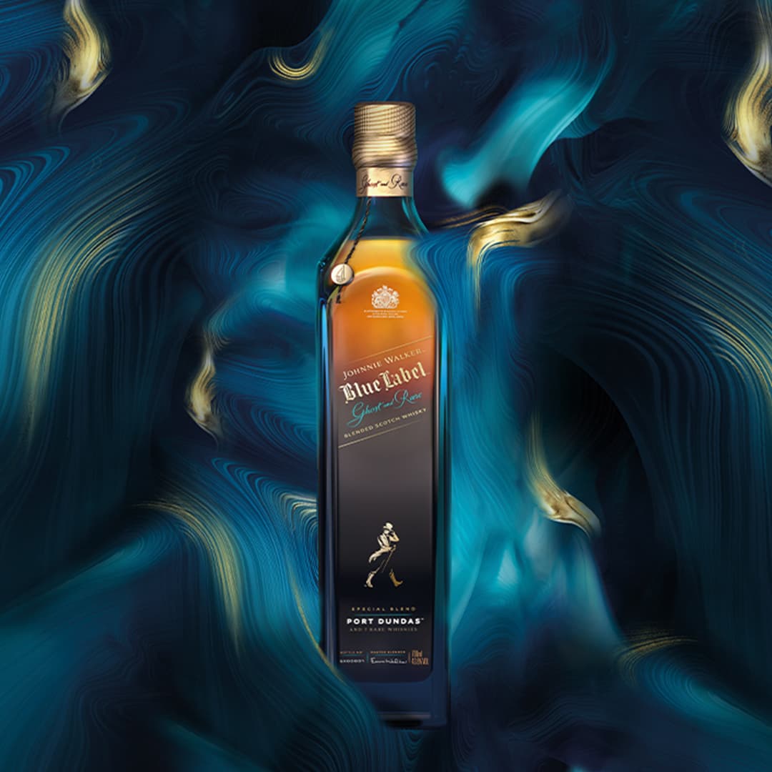 Johnnie Walker Blue Label Ghost and Rare Port Dundas, Blended Scotch Whisky