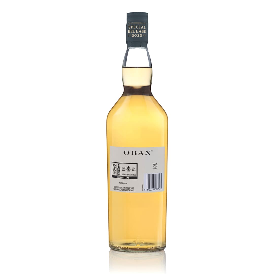 Oban 10YO Special Releases 2022 70cl Bottle Back