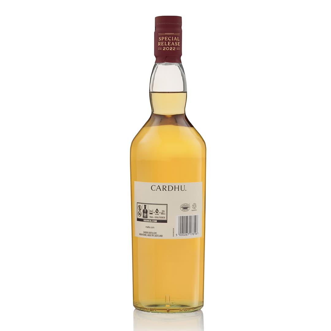 Cardhu 16YO Special Releases 2022 70cl Bottle Back