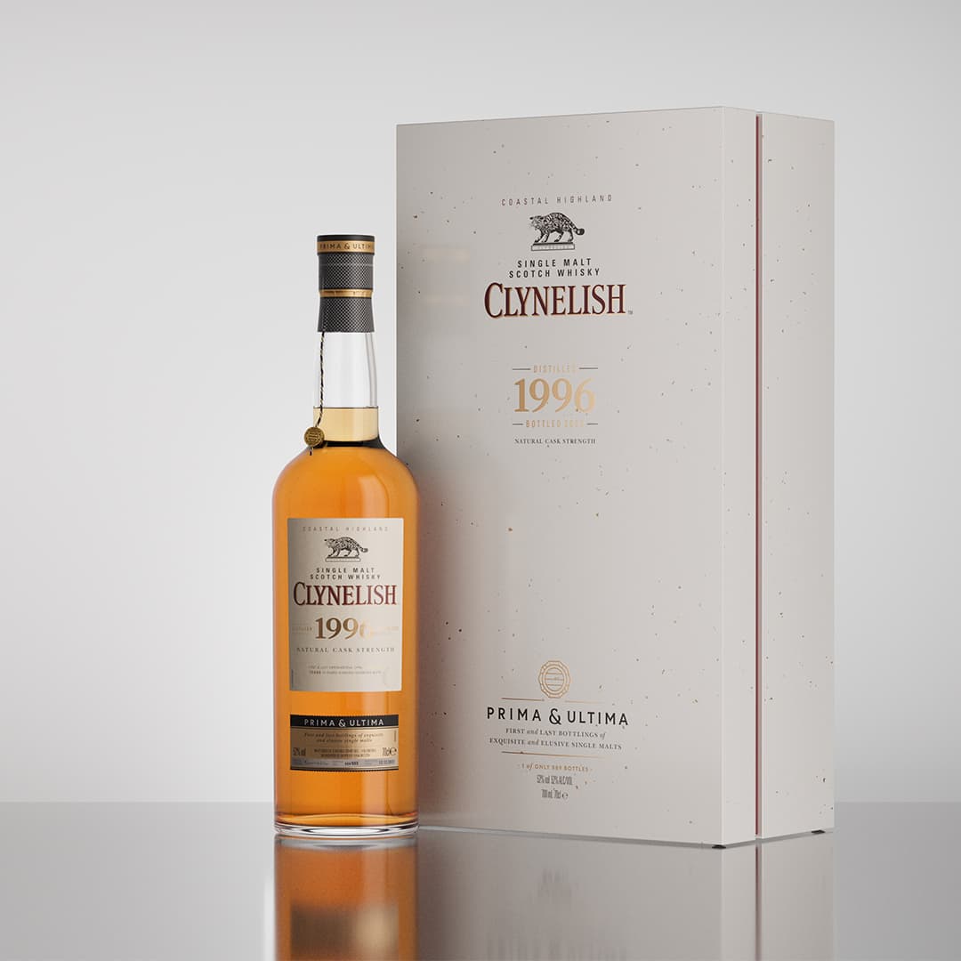 Clynelish 1996 bottle with box