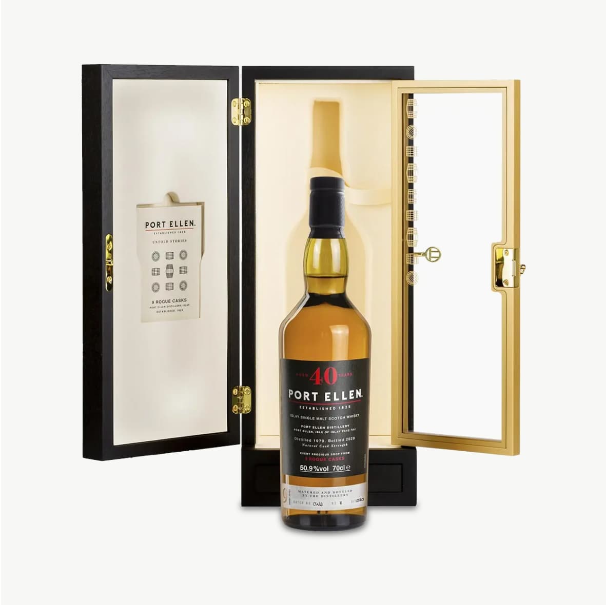 Port Ellen 40 Year Old bottle and packaging