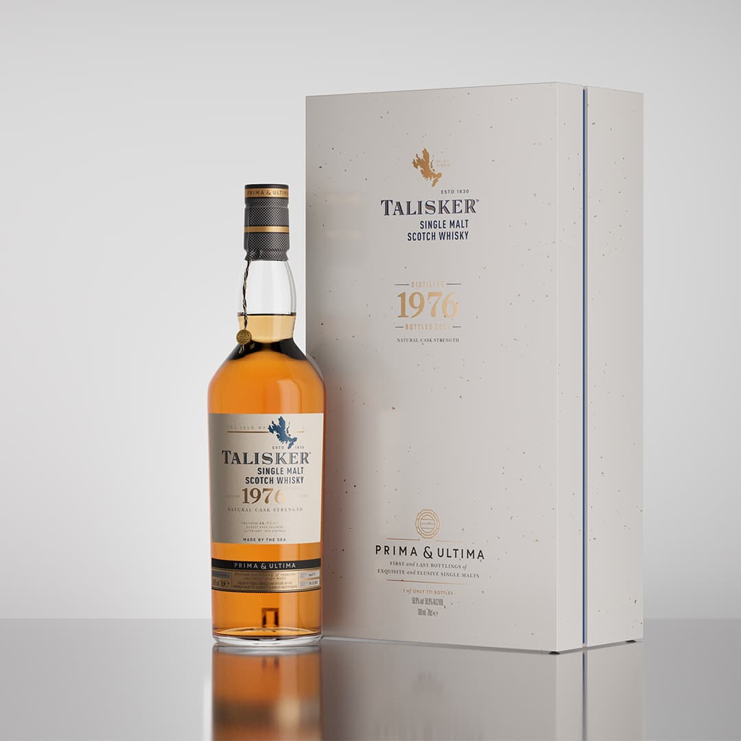 Talisker 1976 bottle with box