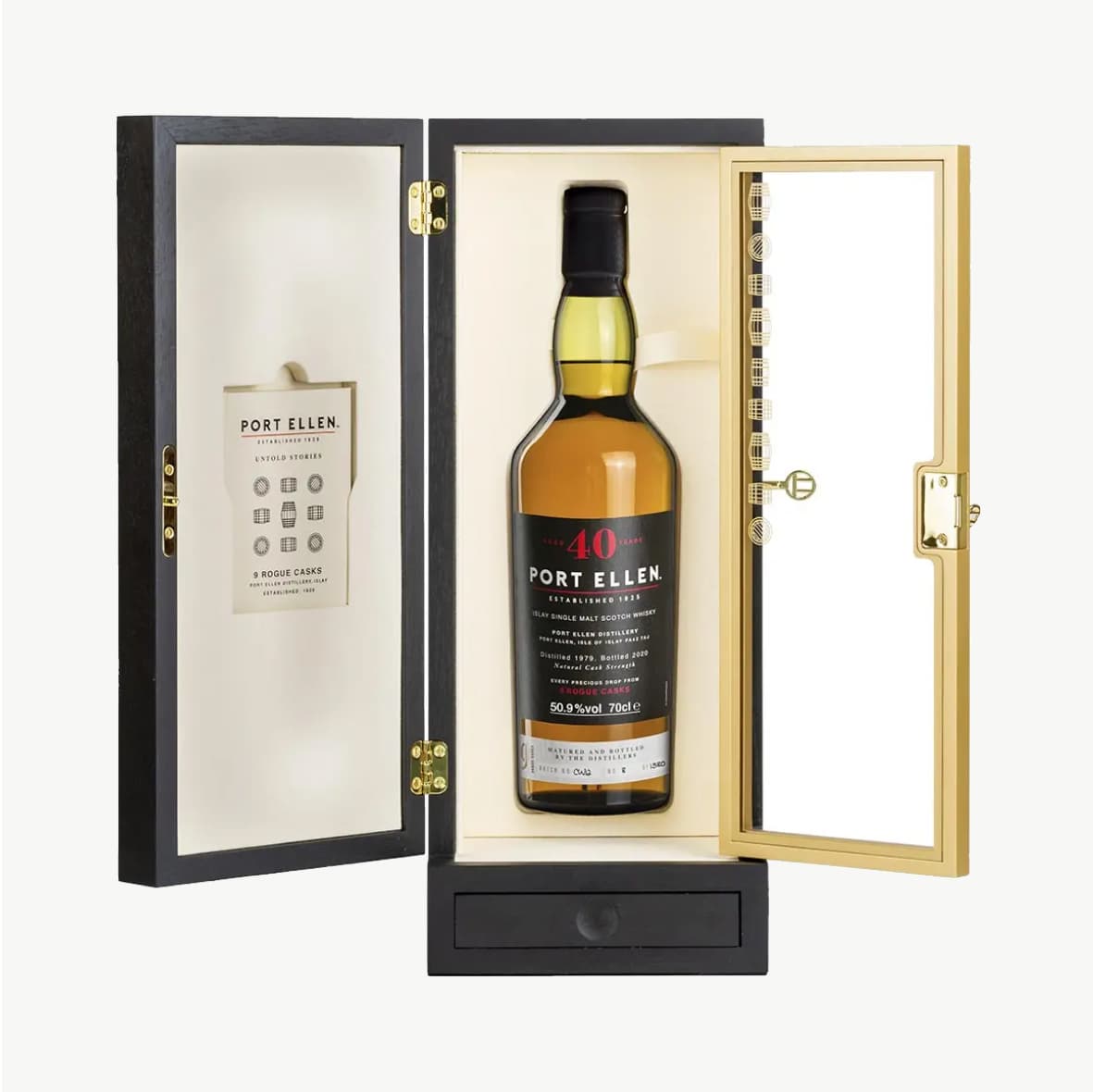 Port Ellen 40 Year Old bottle and packaging