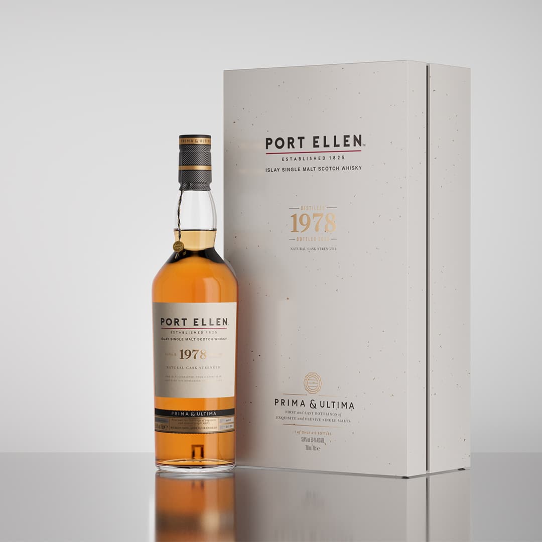 Port Ellen 1978 bottle with box