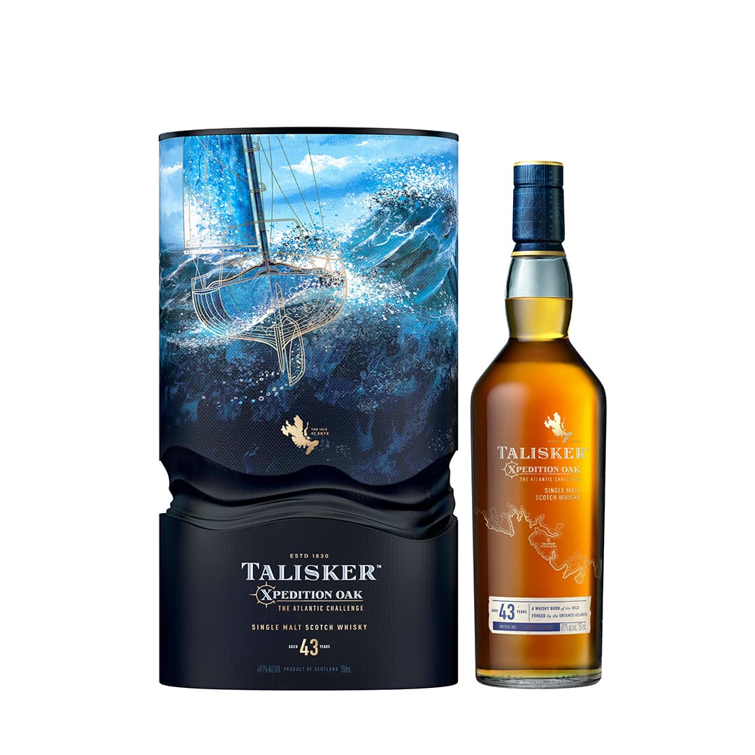 Talisker bottle and box