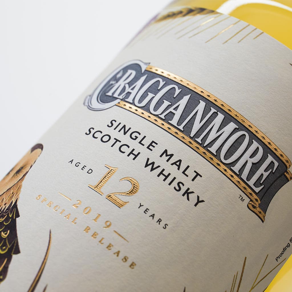 Cragganmore 12 Year Old Special Release 2019, Single Malt Scotch Whisky Bottle Close Up