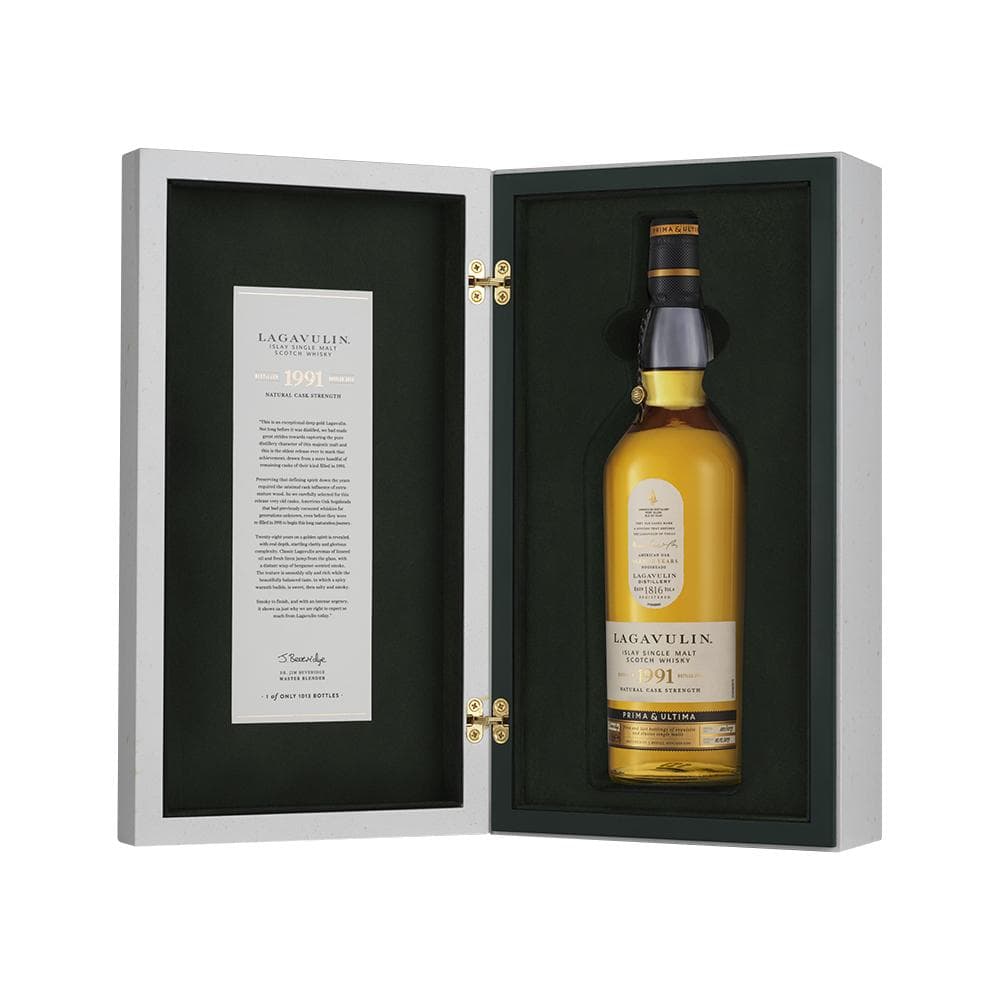 Lagavulin 28 Year Old 1991 Single Malt Whisky, Prima & Ultima Third Release Open Box