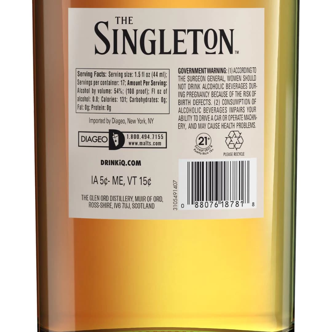 The Singleton bottle