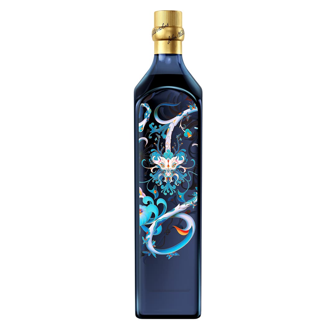 Johnnie Walker Blue Label Lunar New Year 2024 Limited Edition Bottle Back