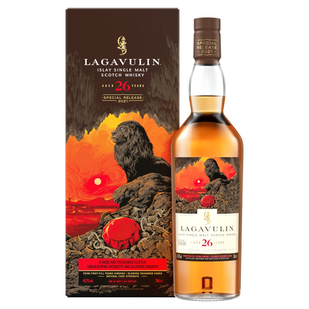 Lagavulin 26 Year Old Special Release 2021, Single Malt Scotch Whisky Bottle and Box