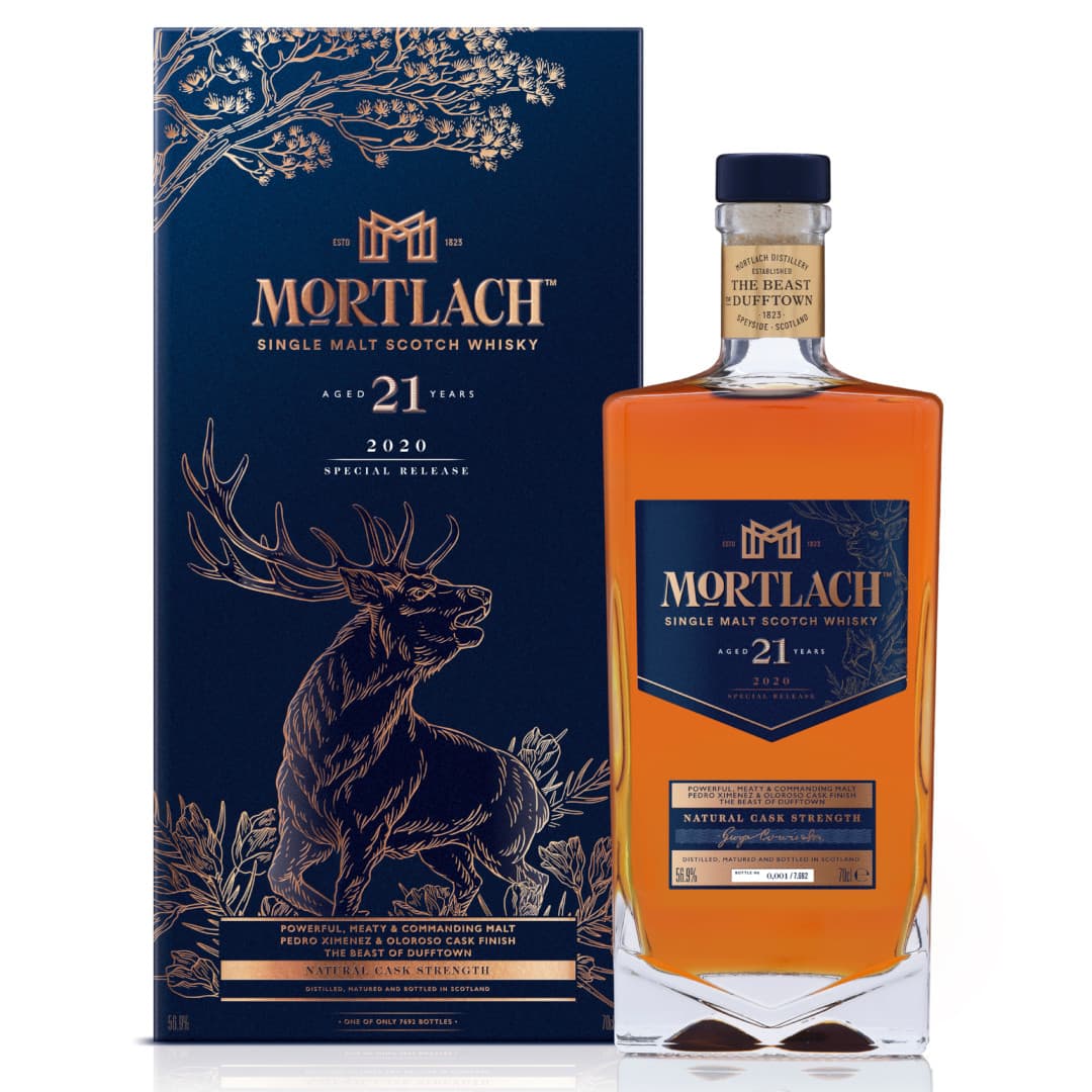 Mortlach 21 Year Old, Special Releases 2020 Bottle and Box