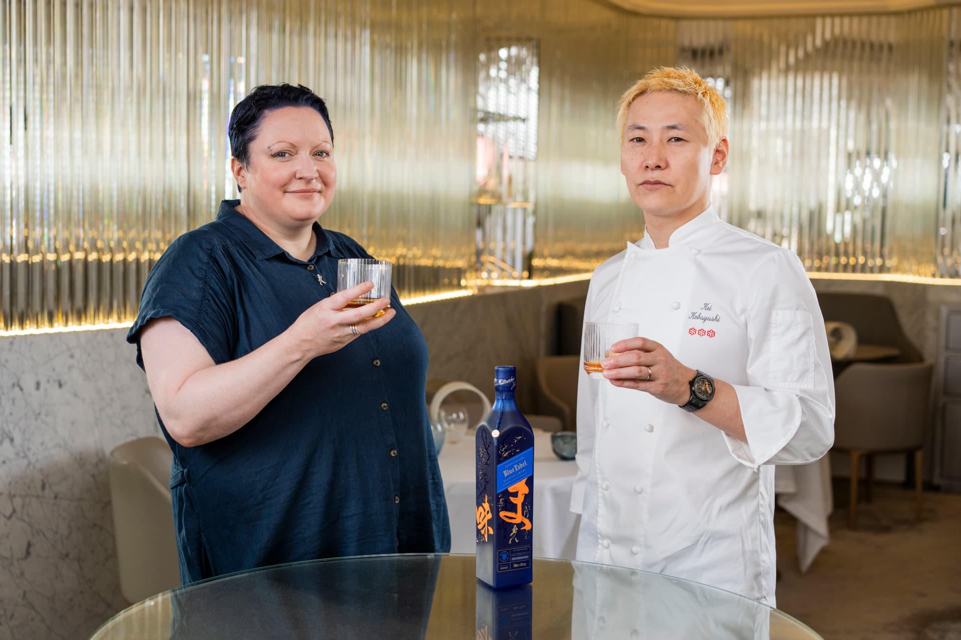 Chef Kei Kobayashi and Emma Walker