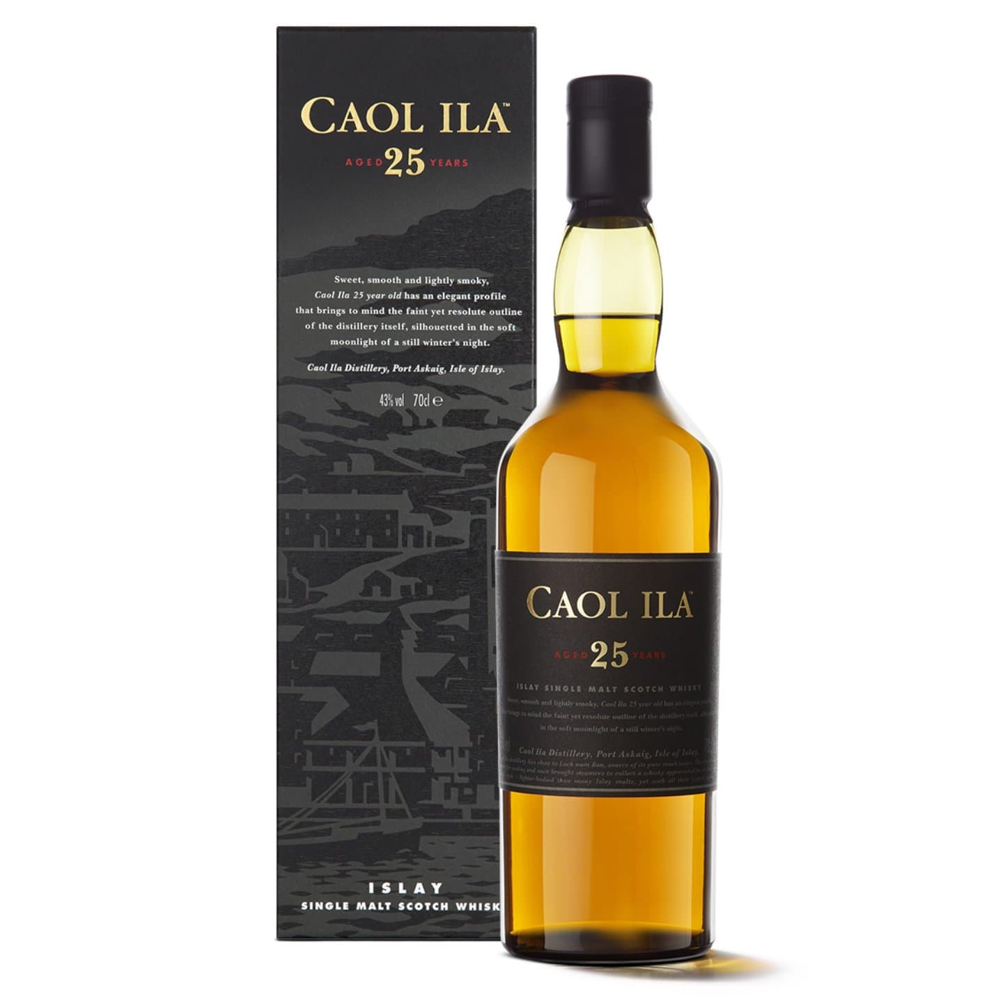 Caol Ila 25 Year Old Box And Bottle